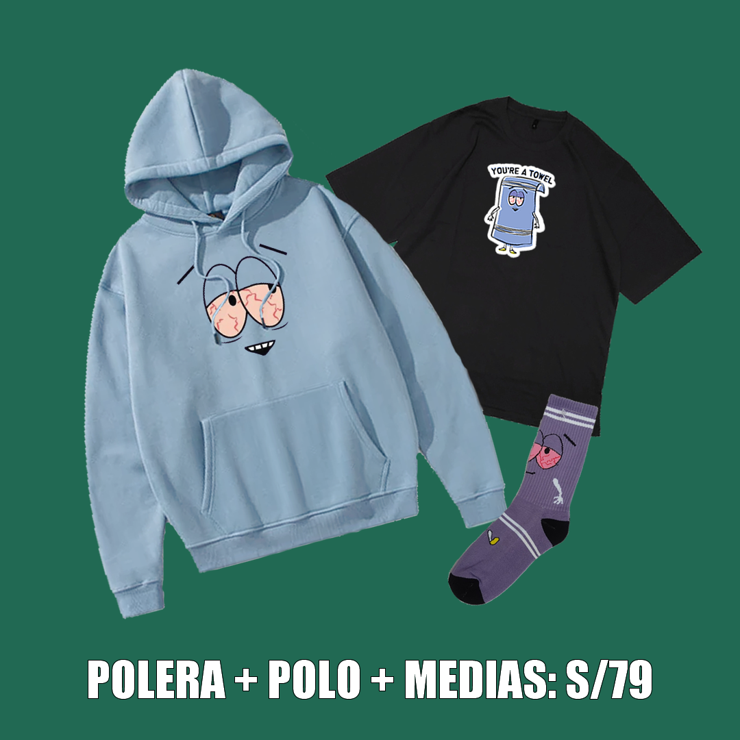 Polera Toallín + polo + medias