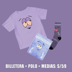 Pack: Polo + billetera + medias
