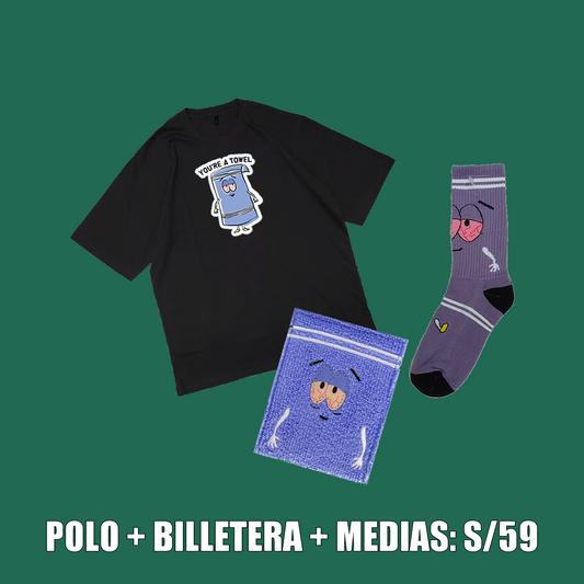 Billetera Toallín + medias + polo